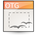 template, Oasis, open document, graphics, Application Linen icon