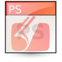 Application, Postscript LightSalmon icon