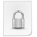 secure, paper, security, locked, File, document, Lock WhiteSmoke icon