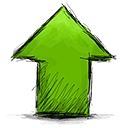 arrow up, Up, Arrow OliveDrab icon