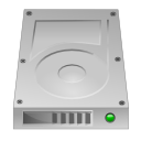 Hdd, unmount, hard disk, hard drive Silver icon