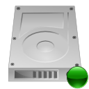 Hdd, hard disk, hard drive, mount Silver icon