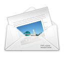 Letter, envelope, Email, newsletter, envelop, mail, Message WhiteSmoke icon