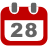 Calendar, Schedule, date Firebrick icon