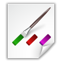 File, Application, Krita, document, Colors, paper WhiteSmoke icon