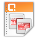 Presentation, Application, ppt, Ms, powerpoint Coral icon