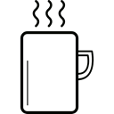 tea, warm, food, mug, hot drink Black icon