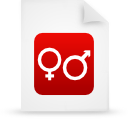 document, paper, red, File WhiteSmoke icon
