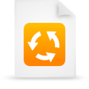 File, document, Orange, paper WhiteSmoke icon