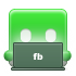 facebookdl, social network, Facebook, Sn, Laptop, Computer, Social LimeGreen icon