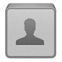 people, Human, Account, user, profile Silver icon