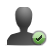 user, profile, Check, Human, people, Account DarkSlateGray icon