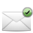 envelop, Email, Check, Message, Letter, mail WhiteSmoke icon