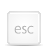 Key, Escape, password WhiteSmoke icon