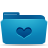 Folder, Favorite, Blue LightSeaGreen icon