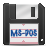 Disk, Floppy, disc, save, Dos DarkSlateGray icon