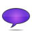 violet, speech, Bubble BlueViolet icon