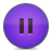button, violet, Pause BlueViolet icon