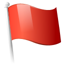 flag, red Black icon