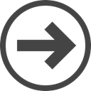 button, skip, Orientation, directional, Direction, Arrows, Circle DarkSlateGray icon