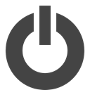 On Button, Computer, computing, Off Button, shapes DarkSlateGray icon