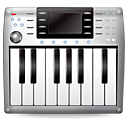 synth, Keyboard, Kcmmidi, music, midi, instrument DimGray icon