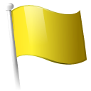 yellow, flag Black icon