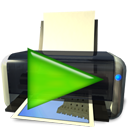 printer, play, Continue, Print, Filequickprint DarkSlateGray icon