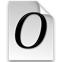 Font, opentype Gainsboro icon