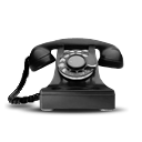 Dial, rotary, Tel, telephone, Modem, telecommunication, phone Black icon