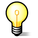 Light bulb, Idea, jabber Black icon