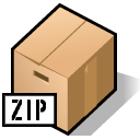 Archive, Zip Black icon