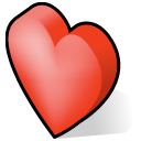 love, valentine, Heart Black icon