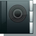 Folder, sound, voice DarkSlateGray icon