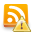 Error, wrong, subscribe, warning, feed, Rss, Alert, exclamation Orange icon
