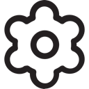 cogwheel, setup, settings, tool Black icon