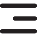 Align, Text Format, line, interface, Text Lines Black icon