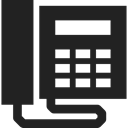 Communicaton, electronic, phone call, technology, phone receiver Black icon