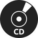 record, Cd, technology, Bluray, Dvd, Multimedia Black icon