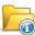 open, Info, Information, about, Folder Goldenrod icon