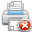 printer, remove, Print, delete, Del DarkGray icon