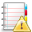 Notebook, exclamation, Alert, warning, Error, wrong DarkGray icon