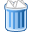 Canfull, Trash, recycle bin SteelBlue icon