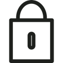 Lock, privacy, security, Block Black icon