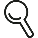 zoom, detective, tool, search, magnifying glass Black icon