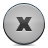 button, Close, grey Silver icon