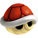 red, Shell Black icon