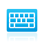 Keyboard DeepSkyBlue icon