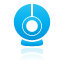 web, Cam DeepSkyBlue icon