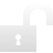 open, padlock Gainsboro icon